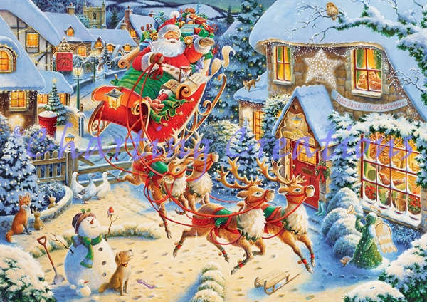 Santa's Flying Visit Large - Click Image to Close